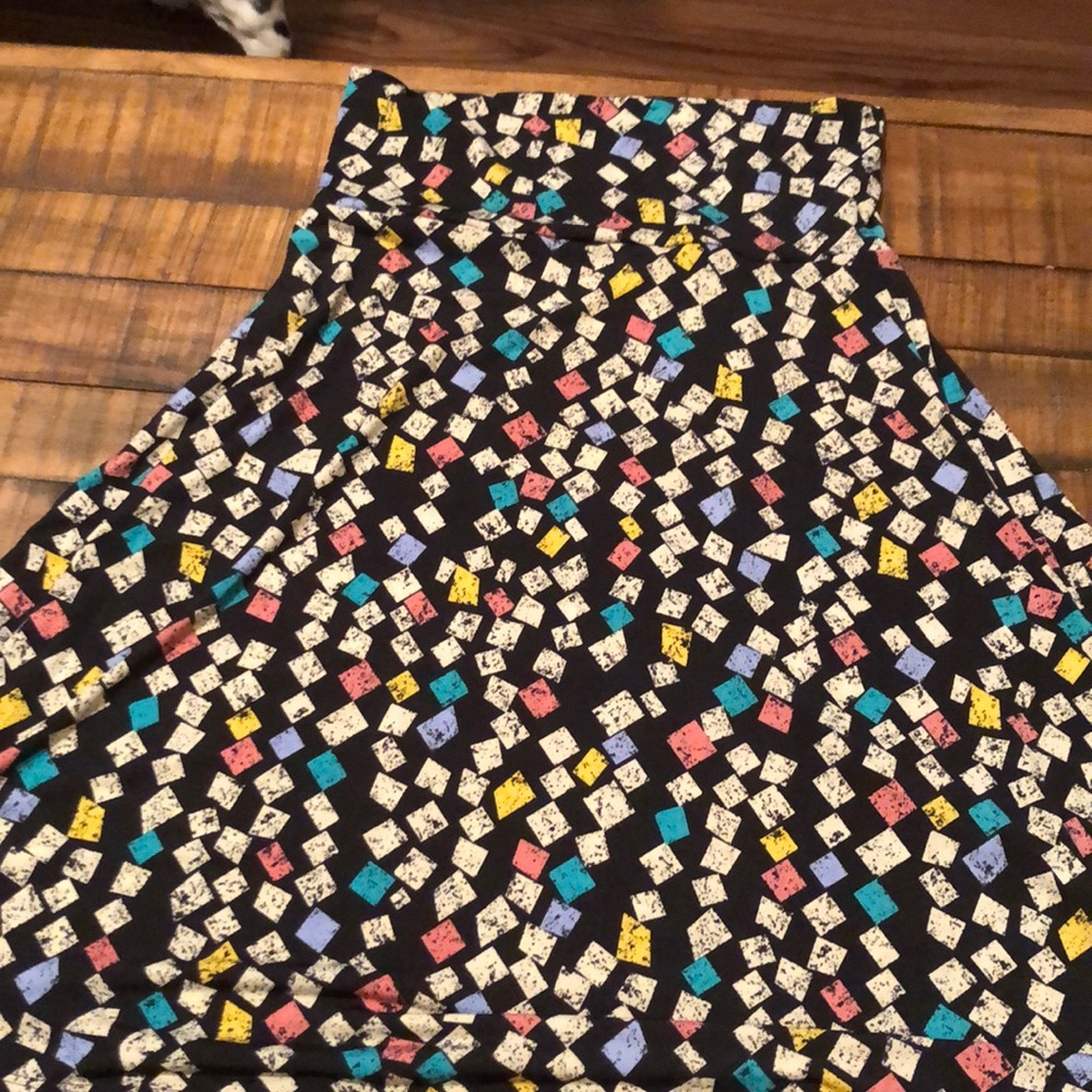 Boxed Pattern Skirt
